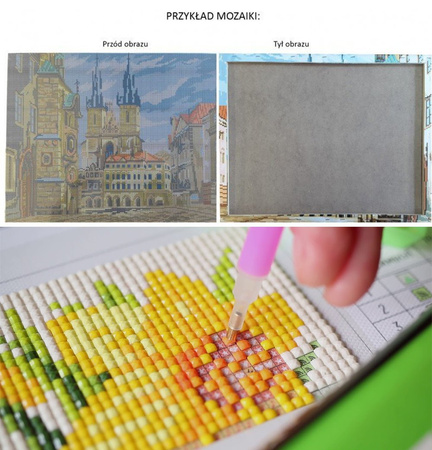 Wielki Kanał Bazylika Santa Maria Della Salute, Wenecja 40x30cm Diamentowa Mozaika