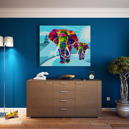 Kolorowe Słonie Proste
