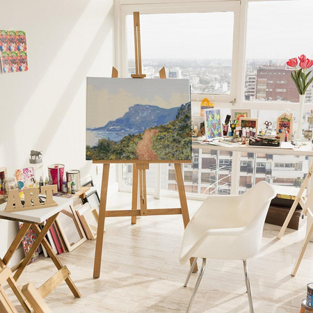 La Corniche Near Monaco. Claude Monet Malowanie Po Numerach