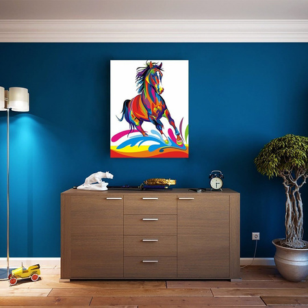 Kolorowy Koń Proste Dla Dzieci I Początkujących