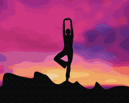 Medytacja o zachodzie słońca