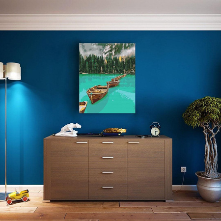 Łodzie W Łańcuchu Malowanie Po Numerach