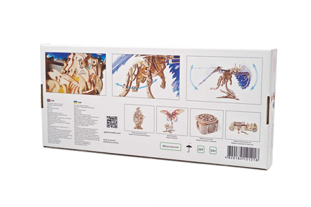 Smok Burzowy Puzzle 3d Drewniany Model Do Składania