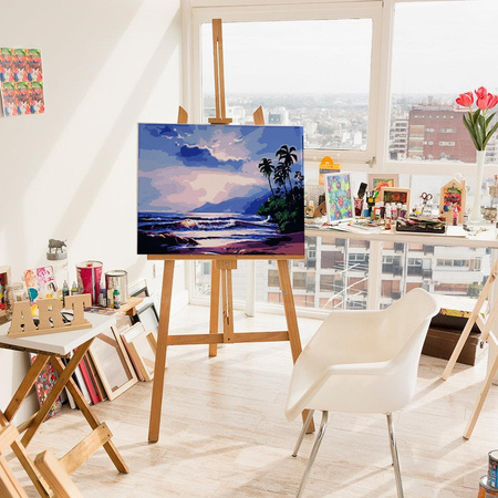 Zachód słońca na plaży