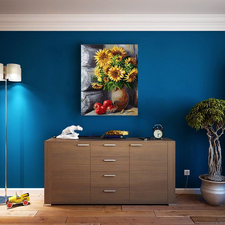 Słoneczniki w wazonie