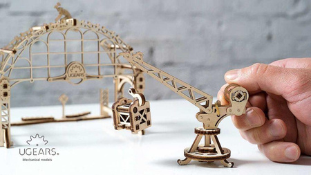 Manipulator szynowy. Seria Mechanical Town do składania