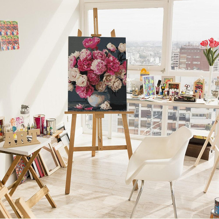 Bukiet Różowych Radości Malowanie Po Numerach