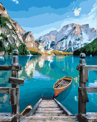 Łódź nad jeziorem