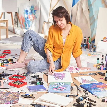 96 szt Podobrazie Bawełniane 3mm 24x30 cm Płótno Malarskie