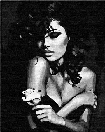 Czarno-biały portret