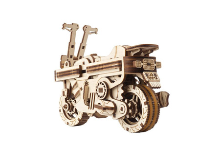 Moto Compact. Składany Skuter Puzzle 3d Drewniany Model Do Składania