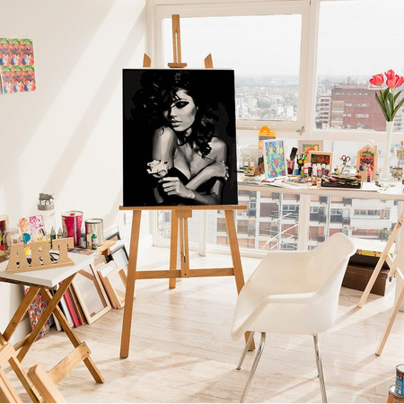 Czarno-biały portret