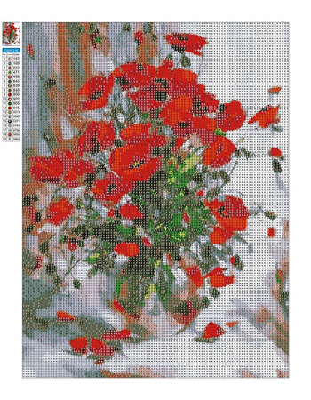 Haft Diamentowy Bez Ramy Maki 30x40 Mozaika Diamentowa 5D