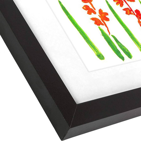 Ramka Artystyczna Na Obrazki I Zdjęcia Dla Dzieci Drewniana Otwierana Czarna A4 34x25cm