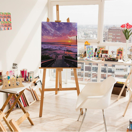 Zachód słońca na plaży