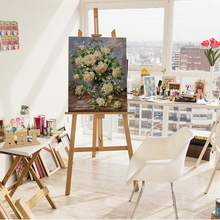 Bukiet białych róż