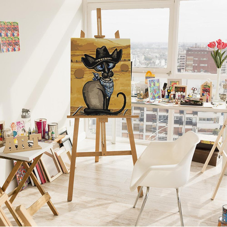 Kot w kowbojskim kapeluszu