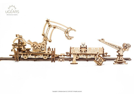 Manipulator szynowy. Seria Mechanical Town do składania