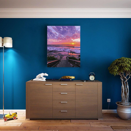 Zachód słońca na plaży