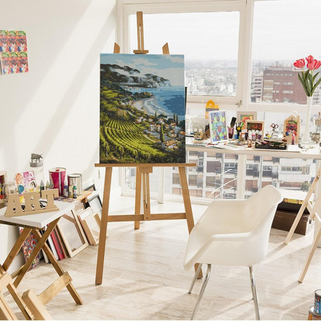 Wieś Nadmorska Malowanie Po Numerach