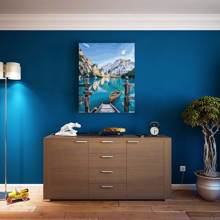 Górskie jezioro 50x65 cm