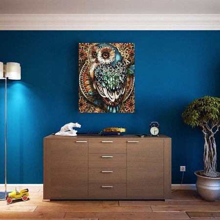 Sowa ornament 40x50 cm