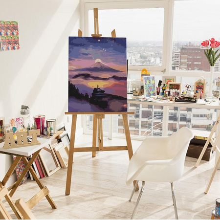 Fioletowy Zachód Słońca Malowanie Po Numerach