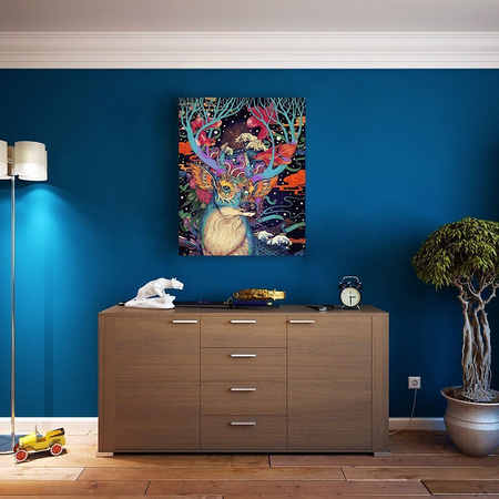 5D Kolorowy Łoś Diamond Painting Mozaika 40x50 cm