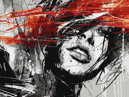 Haft Diamentowy Bez Ramy Abstrakcja Odnalezienie Siebie 30x40 Mozaika Diamentowa 5D