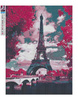 Haft Diamentowy Bez Ramy Romantyczna Wieża Eiffla 30x40 Mozaika Diamentowa 5D
