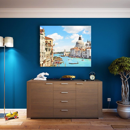 Wielki Kanał Bazylika Santa Maria Della Salute, Wenecja 40x30cm Diamentowa Mozaika