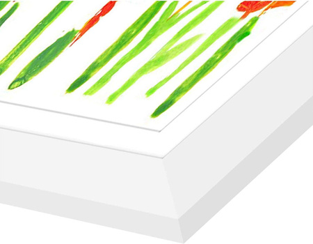 Ramka Artystyczna Na Obrazki I Zdjęcia Dla Dzieci Drewniana Otwierana Biała A4 34x25cm