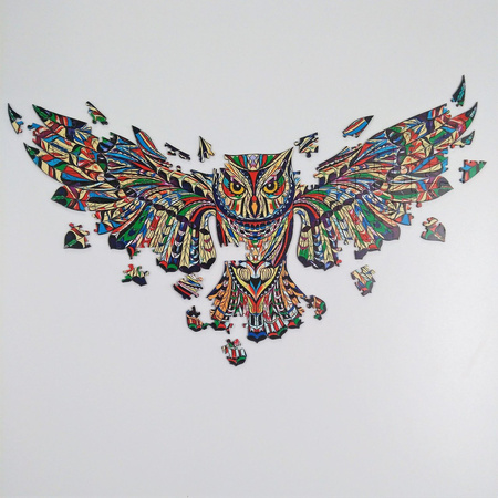 Sowa Puzzle Drewniane Dla Dorosłych Na Prezent 155 el. Rozmiar 476х266 mm