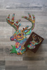 Drewniane Puzzle JELEŃ Z Elementami Zwierząt 161 el Rozmiar 343х485 mm