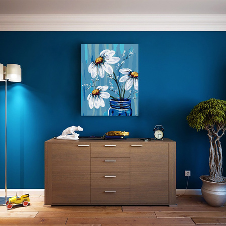 Rumianki Na Niebieskim Tle