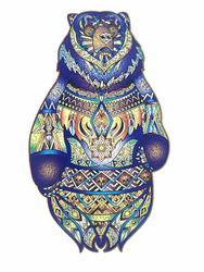 Drewniane Puzzle Spirit of the wood Z Elementami Zwierząt 177 el. 40x24cm