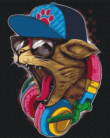 Kot Dj Malowanie Po Numerach