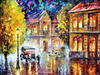 Jesienny Maraton Leonid Afremov 40x30cm Diamond Painting Mozaika