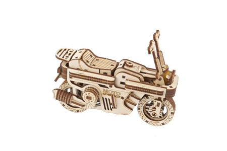 Moto Compact. Składany Skuter Puzzle 3d Drewniany Model Do Składania