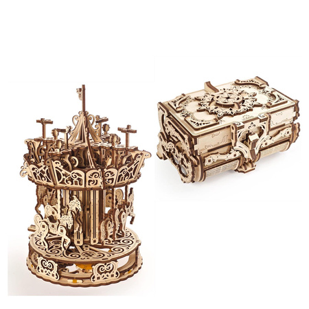 Pakiet "Dla Niej" Puzzle 3d Drewniany Model Do Składania