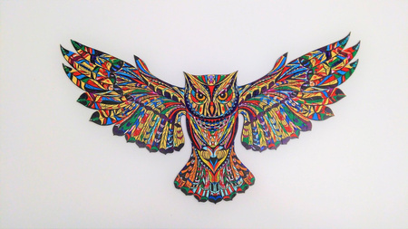 Sowa Puzzle Drewniane Dla Dorosłych Na Prezent 155 el. Rozmiar 476х266 mm