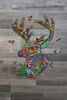 Drewniane Puzzle JELEŃ Z Elementami Zwierząt 161 el Rozmiar 343х485 mm