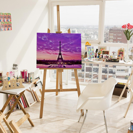 Wieża Eiffla W Różowym Niebie 30x40cm