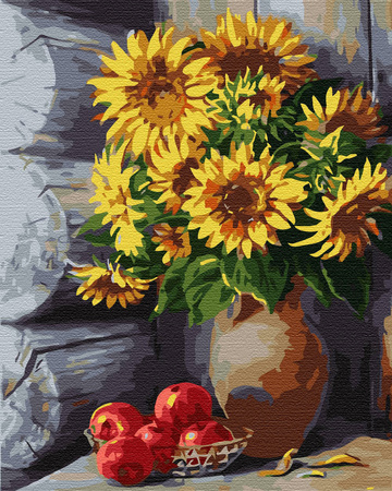 Słoneczniki w wazonie