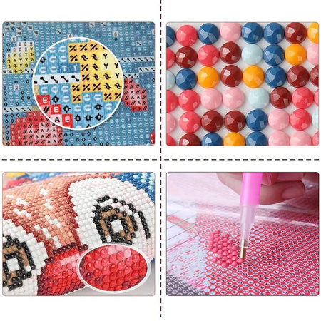 Haft Diamentowy Bez Ramy Lisek 30x30 Mozaika Diamentowa 5D