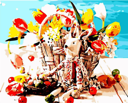 Zajączek Wielkanocny Z Koszykiem