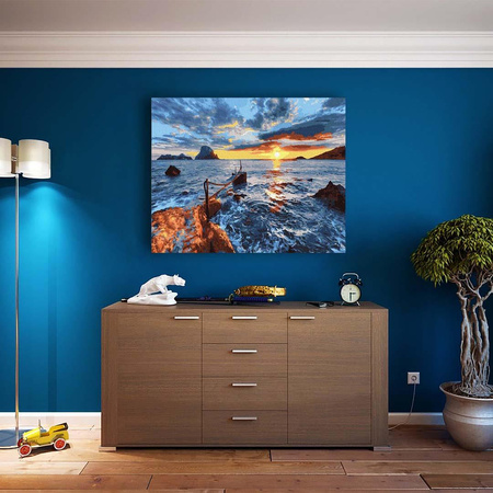 Zachód nad morzem 50x65 cm