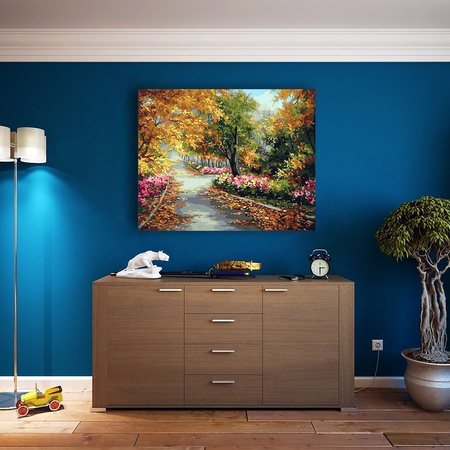 5D Jesienny Park Diamentowa Mozaika 40x50 cm