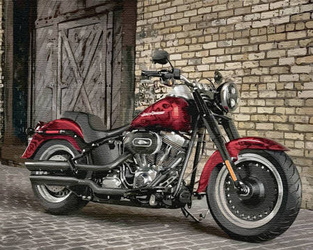 Czerwony motocykl