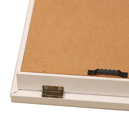 2x Ramka Artystyczna Na Obrazki I Zdjęcia Dla Dzieci Drewniana Otwierana Biała A4 34x25cm